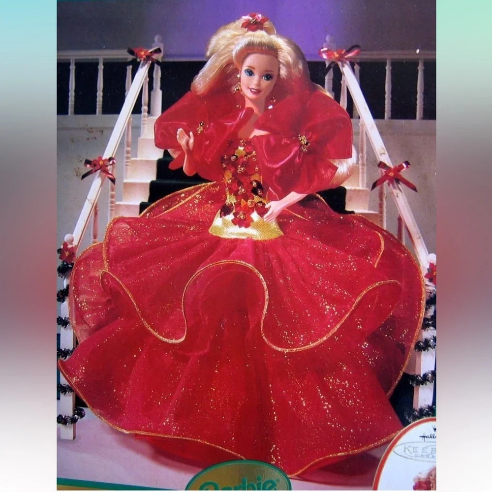 Happy Holidays Special Edition 1993 Barbie Doll Red Dress… A Collector Doll!